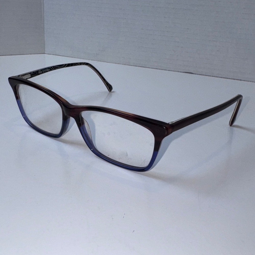 Vera Bradley Eyeglasses Women 55-14-135 Burgundy Blue Pasley Dot PDT Frames